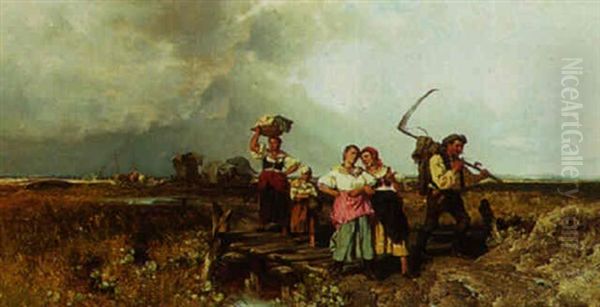 The Peasants Walk Home - view 1