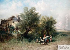 Bauernfamilie Bei Der Rast Bauernfamilie Bei Der Rast