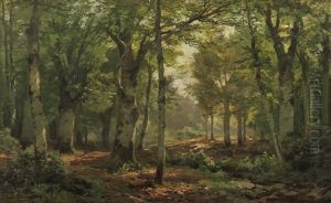 Sonnige Waldlichtung by Heinrich Boehmer