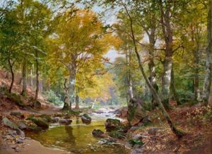 Herbstliche Waldlandschaft Herbstliche Waldlandschaft