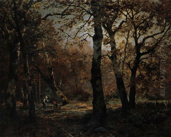 Die Reisigsammlerinnen Im Wald - view 1