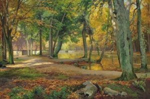 Herbstliche Parklandschaft