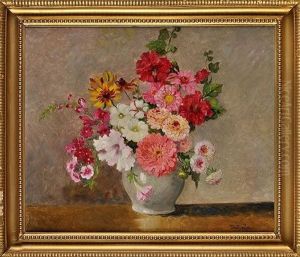 Flowers In A Vase by German von Bohn
