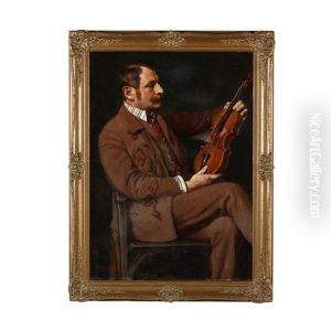 Portrait Of A Man With Violin