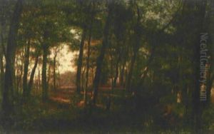 Angler Am Waldbach by August J.P. Bohnhorst