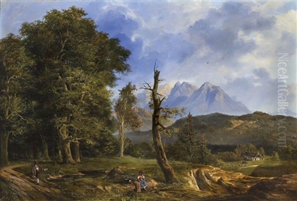 Bayerische Berglandschaft - view 1