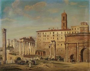 Forum Romanum by Ludwig Franz Karl Bohnstedt