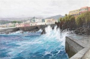 Kuste Bei Puerto Cruz, Orotava Auf Teneriffa