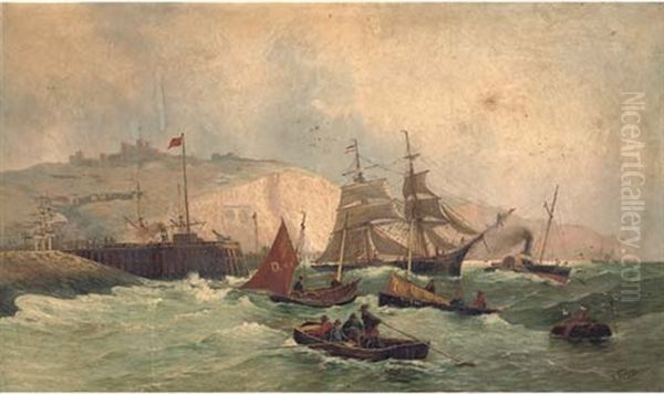 Congestion At The Harbour Mouth At Dover - view 1