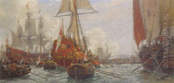 Ausfahrt Der Kurmarkischen Flotte In Konigsberg - view 1
