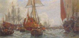 Ausfahrt Der Kurmarkischen Flotte In Konigsberg
