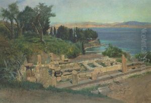 Ruins At Capri by Hans Bohrdt