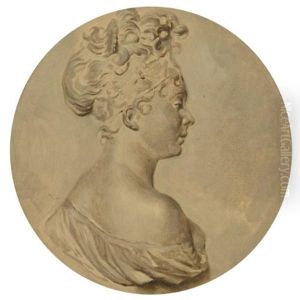 Portrait Of Madame Juliette Recamier (after Joseph Chinard) by Jules Boilly