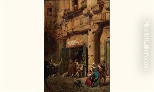Via De Sugherari, 30, A Rome by Jules Boilly