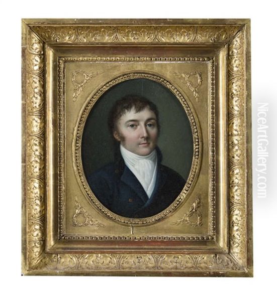 Bust Portrait Of Auguste De Lamoignon, Son Of Francois-chretien De Lamoignon, Marquis Of Basville And Of Elisabeth Berryer - view 1