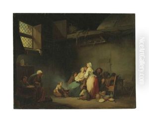 La Bouillie Pour Le Chats (the Soup For The Cats) by Louis Leopold Boilly