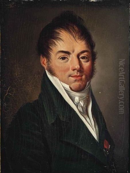 Portrait Of A Man, Half-length, In A Green Jacket - view 1