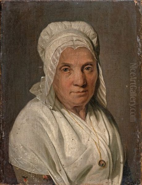 Portrait De Femme En Costume Villageois - view 1