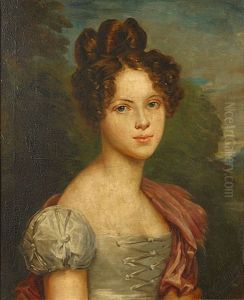 Portret Van Een Jongedame by Louis Leopold Boilly