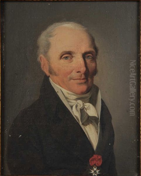 Portrait D'homme Portant L'ordre De Saint Louis - view 1