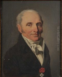 Portrait D'homme Portant L'ordre De Saint Louis by Louis Leopold Boilly