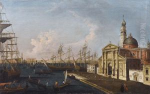 Veduta Di San Giorgio In Isola E Delbacino Di San Marco by Francesco Albotto