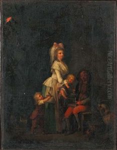 La Cage A L'oiseau by Louis Leopold Boilly
