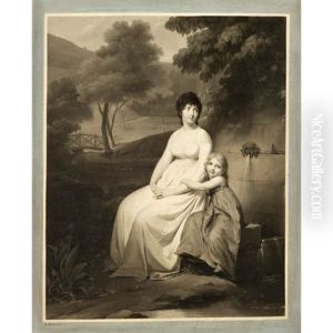 Portrait De Madame Tallien (?) Et De Sa Fille Dans Un Parc Portrait De Madame Tallien (?) Et De Sa Fille Dans Un Parc