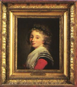 Portrait De Femme A La Couronne De Fleurs