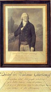 Trompe-l'oeil : Cadre A La Vitre Brisee Avec Un Portrait De Christophe-philippe Oberkampf, Weissembach - Jouy-en-josas, 1815, A La Maniere D'une Gravure Par L. Boilly by Louis Leopold Boilly