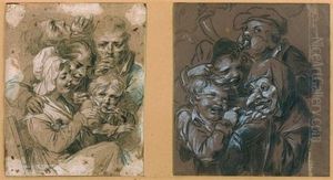 Allegorie De La Boisson (+ Enfants Jouant; 2 Works)