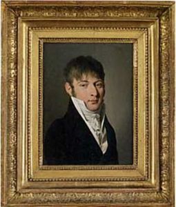 Portrait De Jeune Homme En Buste by Louis Leopold Boilly