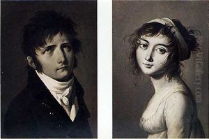 Portrait En Trompe L'oeil (+ Another, Similar; Pair) Portrait En Trompe L'oeil (+ Another, Similar; Pair)