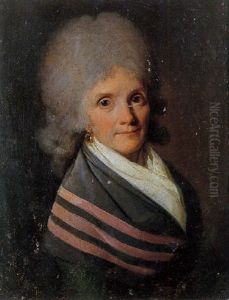 Portrait De Francoise-josephine-julie Leduc, Belle-mere De Louis-leopold Boilly by Louis Leopold Boilly