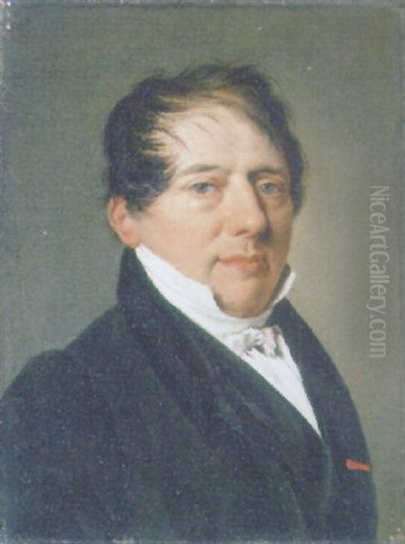 Portrait Of A Gentleman In A Black Jacket - view 1