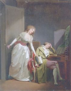The Deceptive Sleep: Le Sommeil Trompeur by Louis Leopold Boilly