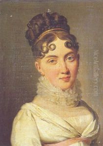 Portrait De Jeune Femme A La Collerette De Dentelle