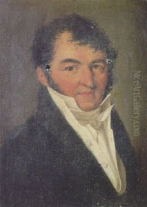 Portrait Of A Gentleman, Wearing A Black Coat, A White Waistcoat, A White Cravat And A White Shirt