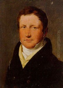 Portrait Of Colin Mackenzie, In A Dark Blue Coat And A Yellow Waistcoat