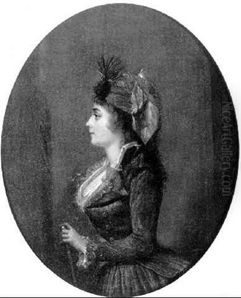 Profile Portrait Of A Lady Wearing A Turban - view 1