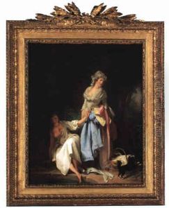 Le Bain (surprised At The Bath) by Louis Leopold Boilly