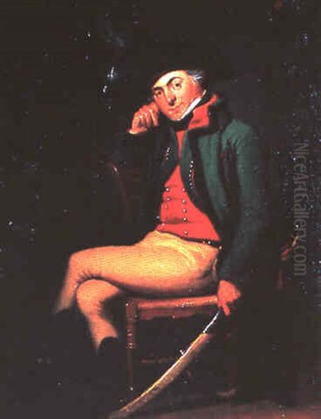 Portrait D'un Officier Assis - view 1