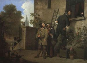 Les Voleurs Dans Le Jardin by Louis Leopold Boilly