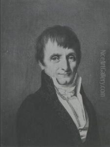 Portrait D'un Homme, De Buste, Portant Une Cravate Blanche by Louis Leopold Boilly