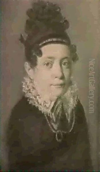Portrait D'une Petite Fille A La Collerette - view 1
