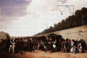 Les Coucous Sur Le Quai Des Tuileries (coaches On The Quai Des Tuileries) by Louis Leopold Boilly