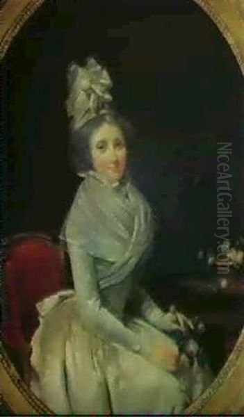 Portrait D'une Jeune Femme Assise - view 1