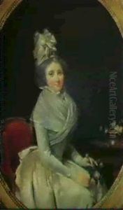 Portrait D'une Jeune Femme Assise by Louis Leopold Boilly