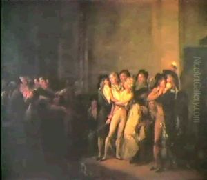 L'arrestation Du Chanteur Garat (1764-1823)? by Louis Leopold Boilly