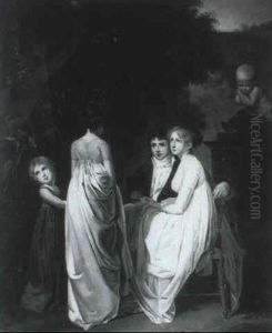 Portrait D'une Famille Dans Un Parc by Louis Leopold Boilly